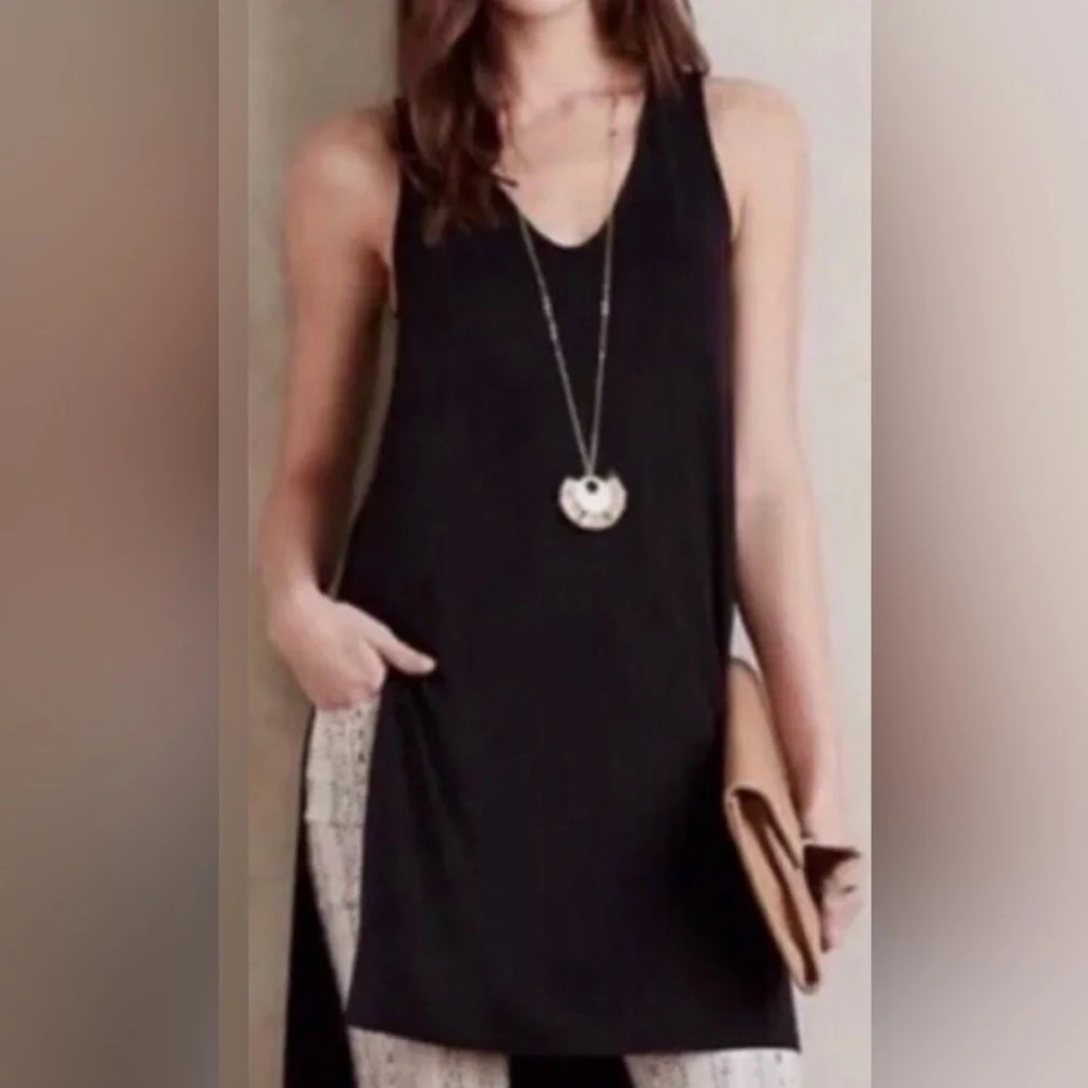 Akemi + Kin black mini dress/tunic size M EUC I-9 - Picture 1 of 6